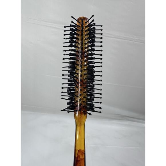 Vintage Breck Hairbrush Rounded Wood Amber Lot Of 2 - Picture 3 of 4